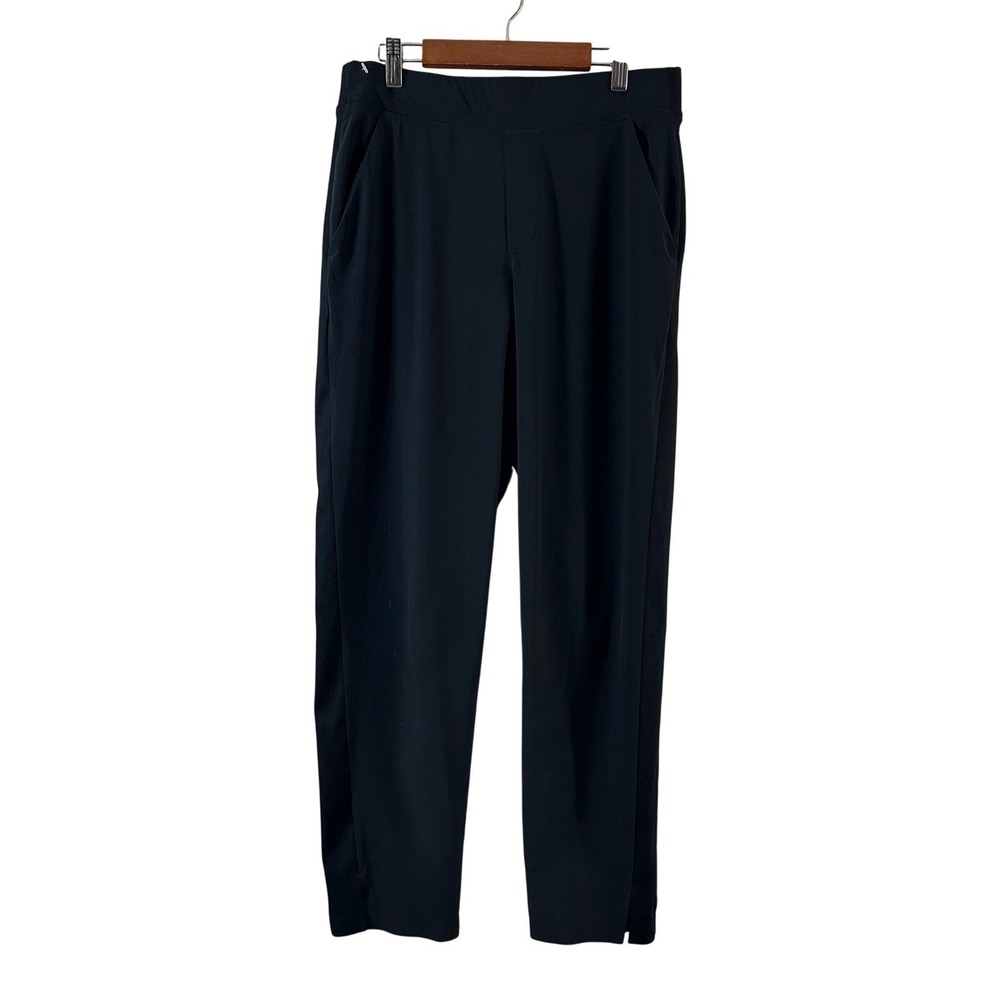 Athleta Black Brooklyn Ankle Pants Womens 6  Waistband Tapered Pockets